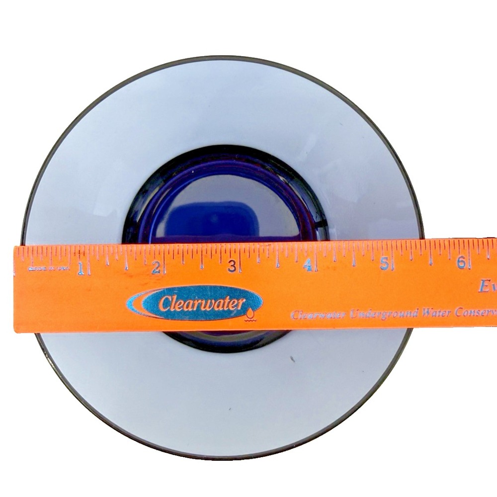 Cobalt Blue Sturdy Plastic Cereal or Soup Bowls 16 oz. Set of 4 Dishwasher Safe - Picture 4 of 8